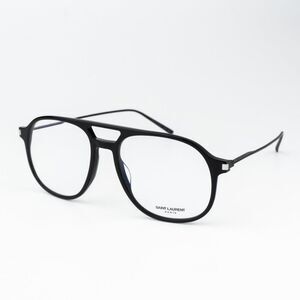 NEW Saint Laurent SL626 001 Black Aviator Unisex Eyeglasses